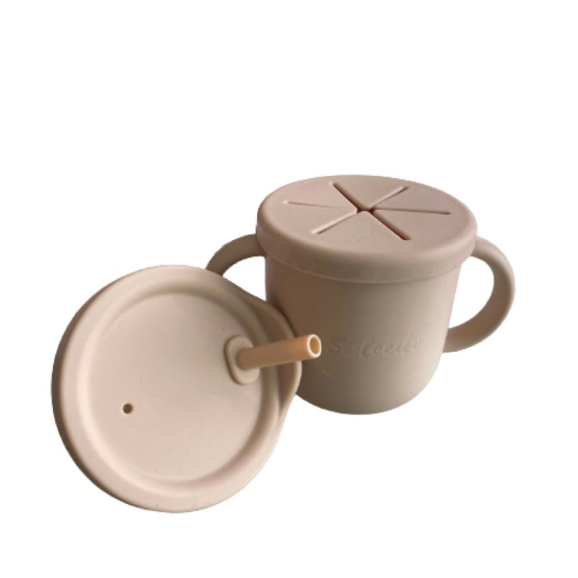 TAZA DE SILICON 4 EN 1 /  CREAM NUDE