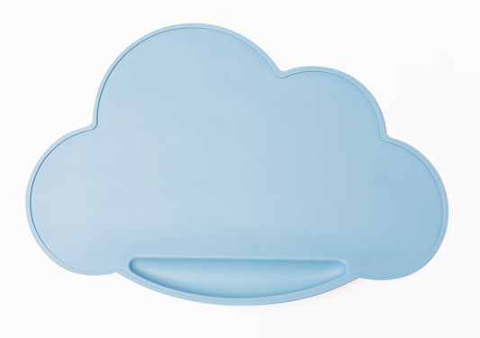 MANTEL DE SILICON ANTI DERRAMES NUBECITA / BABY BLUE