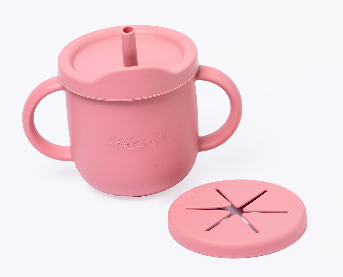 TAZA DE SILICON 4 EN 1 / BABY PINK