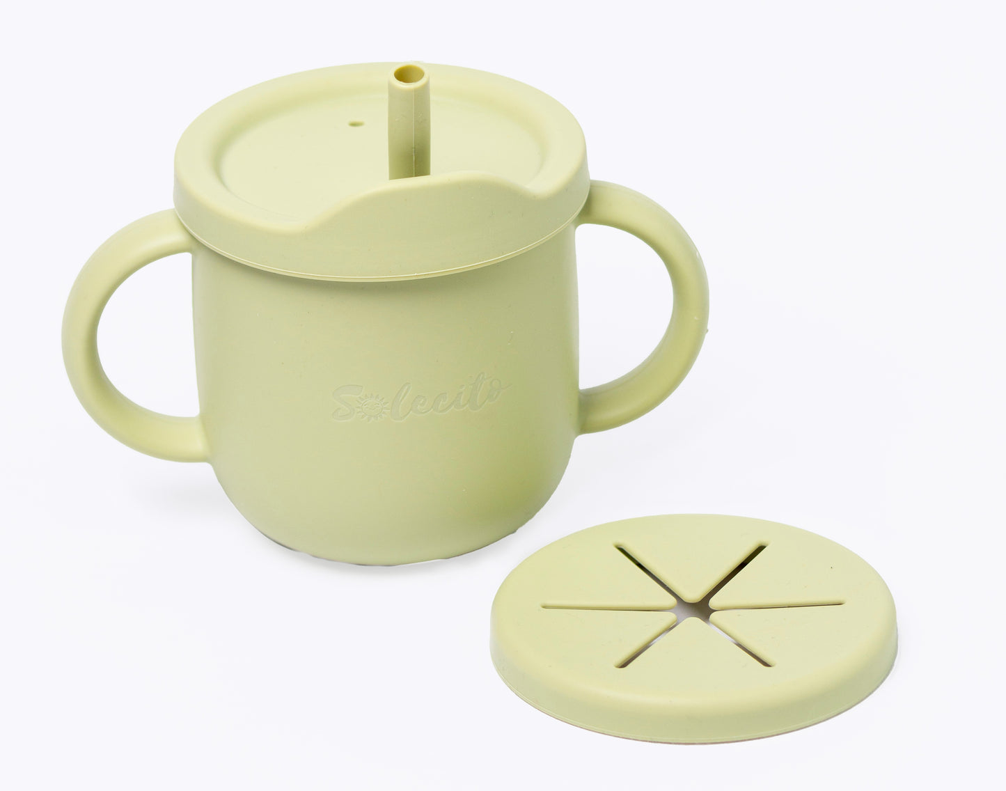 TAZA DE SILICON 4 EN 1 / VERDE OLIVO